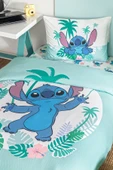 Özdilek Özdilek Stitch Summer Tek Kişilik Disney Lisanslı Lastikli Çarşaf Çocuk Nevresim Takımı thumbnail 2