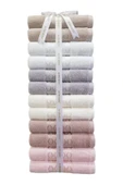 Özdilek Elissa Havlu 12 Adet - Bej - Gri - Taş - Pudra - Beyaz - Krem thumbnail 1