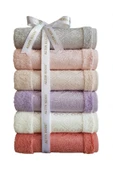 Özdilek Dory Yüz Havlusu 6 Adet- Pembe Krem Lila thumbnail 7
