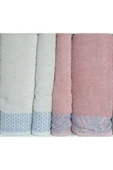 Özdilek Candidum Pembe-Krem/Mavi Best Set Bambu Aile Hamam Seti Havlu Set thumbnail 3