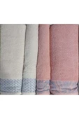 Özdilek Candidum Pembe-Krem/Mavi Best Set Bambu Aile Hamam Seti Havlu Set thumbnail 1