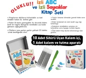 akademik Zeka İzli Abc ve Sayıcıklar Kitabları Oluklu Seti (1AdetSihirliUçanKalem-TutmaAparatı, 10  Adet Kalem İçi) thumbnail 1