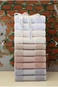 Özdilek Elissa Havlu 12 Adet - Bej - Gri - Taş - Pudra - Beyaz - Krem thumbnail 4