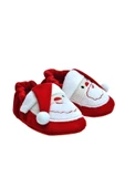 Freesure 912695 Unisex Noel Baba Kırmızı Bebek Patik, Çocuk Ev Ayakkabısı thumbnail 3