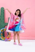 Özdilek Frozen Spring Disney Lisanslı Kadife Çocuk Panço 4/9 Yaş thumbnail 2