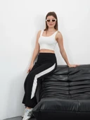 Yandan katlamalı pantolon siyah thumbnail 4