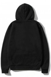 Siyah Unisex Jurassic Park Baskılı Tasarım 2 İplik Sweatshirt Hoo - 2