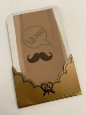 Külotlu Bayan Çorabı - Moustache / OMG Desenli - 5