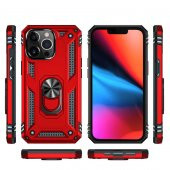 iPhone 13 Pro Max Kılıf Zore Vega Yüzüklü Standlı Zırh Kılıf thumbnail 9