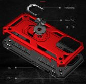 iPhone 13 Pro Max Kılıf Zore Vega Yüzüklü Standlı Zırh Kılıf thumbnail 11