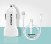Concord C-759 İphone Lighting Hızlı Araç Şarj Seti 3.1A - 1