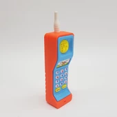 Sesli Işıklı Eğitici Oyuncak Telefon - Turuncu Mavi - 2