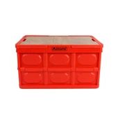 Katlanabilir Piknik Sepeti - Orcamp - Porto - 50 Lt - Kırmızı - (OUT-3580) thumbnail 3