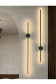 retro home design Siyah Pilli 70cm Tak Çalıştır Pil Dahil Duvar Aplik Günışığı 3000k (1 ADET) thumbnail 4