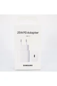 Samsung Galaxy M34 5G Type-C Fast Şarj Adaptörü 25W Beyaz thumbnail 1