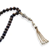 Kaplangözü Doğaltaşlı Gold Gümüş Tesbih thumbnail 1