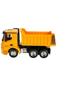 1:18 Sesli Işıklı USB Şarjlı Uzaktan Kumandalı Damperli Kamyon – 2.4 GHz, Hareketli Kasa, Gerçekçi İnşaat Aracı Oyuncak thumbnail 5