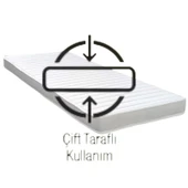 HÜZZAM 90x200x12 cm / Ortopedik Sünger Yatak / 30 DNS Orta-Sert / Tek Kişilik / Çift Yönlü Uzun Boy thumbnail 4