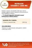 Nutraxin C Vitamin 1000 Mg 30 Tablet 3 Adet thumbnail 4