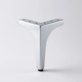 Mobilya Ayağı Dayanıklı Modern Tasarım Koltuk Sehpa Masa TV Ünitesi 17 cm Krom Gümüş Metal 4 Adet thumbnail 6