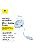 Free2Pull USB-C 100W Makaralı Hızlı Şarj ve Data Kablosu, 2 Metre, Mavi thumbnail 5