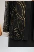 Siyah Deste Büyük Beden Ceketi Dantelli Anne Abiye Takım thumbnail 4