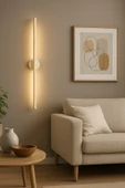 Netzy Sahara Glow™ Sahra Işıltısı 70 cm Modern Kablosuz Pilli LED Aplik Montajsız Duvar Lambası Pil Dahil thumbnail 4
