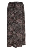 Kadın Battal Beden 8 Parça Kaliteli Lastikli Siyah Etek Desen 09 thumbnail 4