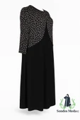 Siyah Zuhal Ceketli Büyük Beden Şık Yüksek kalite Anne Abiye Takım Elbise thumbnail 3