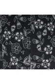 Kadın Battal Beden 8 Parça Kaliteli Lastikli çiçek desenli Siyah Etek thumbnail 5