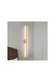 Netzy Modern Kablosuz Pilli Gün Işığı Led Aplik – Eskitme Gold 70 cm | Montajsız Duvar Lambası (Pil Dahil) thumbnail 6