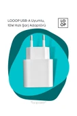 LOOOP Tüm Telefonlar Için 10w Uyumlu Hızlı Şarj Adaptörü Usb-a Outos thumbnail 1