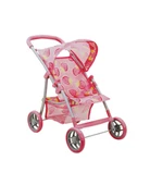 Çilek Desenli 4 Tekerlekli Puset thumbnail 1