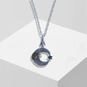 Kartal Ay Yıldız Trend Zincirli Gümüş Erkek Kolye thumbnail 2