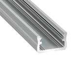 LED Kanal Profil Alüminyum sıva üstü İnce Kasa 13x6mm 1 Metre Üst Opak Pleksi 2128 Yan Kapak Dahil thumbnail 2