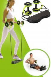 Revoflex Xtreme Tekerlekli Egzersiz Spor Aleti Lastikli Karın Kası Göbek Eritme Tekerleği Zayıflama - 1