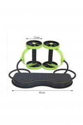 Revoflex Xtreme Tekerlekli Egzersiz Spor Aleti Lastikli Karın Kası Göbek Eritme Tekerleği Zayıflama - 6