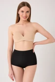 leswear Slip Korse Toparlayıcı Slip Korse Lazer Kesim Yüksek Bel Korse Basen Toparlayıcı Korse thumbnail 5
