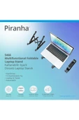 5466 Katlanabilir Kaydırmaz Ayarlı Notebook Standı Yükseltici / Ayarlanabilir 10 Farklı Açı / Laptop thumbnail 3