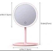 Pratik Led Işıklı Dokunmatik Makyaj Aynası 3 Kademeli Işık Ayarlı thumbnail 3