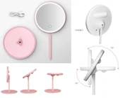 Pratik Led Işıklı Dokunmatik Makyaj Aynası 3 Kademeli Işık Ayarlı thumbnail 1