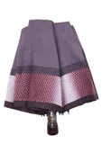 Snotline-April Bayan Şemsiye Otomatik Açılır 10Telli Kapalı Boyut 40 Cm 95 Cm Çap Yeşil Ekose - 9