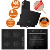 Ferre FryArt&SilentArt ZETE Sessiz Siyah Ankastre  Set ( D063-SA + XE63CS  + CS205-FA FlameART ) thumbnail 1