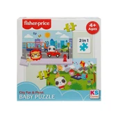 Ks Games Fisher Price Baby Puzzle City Fun Picnic 2in1 thumbnail 1