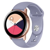 Huawei Watch Ultimate – Watch Buds 22mm Uyumlu PureLux Soft Silikon Kordon  Lavanta thumbnail 1
