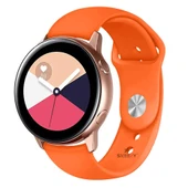 Huawei Watch Ultimate – Watch Buds 22mm Uyumlu PureLux Soft Silikon Kordon  Turuncu thumbnail 1