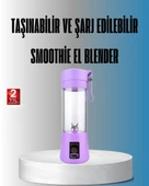 Şarjlı 380ml Portatif Smoothie Blender USB Mini Shake Yapıcı thumbnail 1