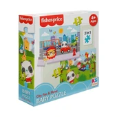 Ks Games Fisher Price Baby Puzzle City Fun Picnic 2in1 thumbnail 2