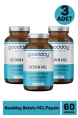 Goodday Betain HCL Pepsin 60 Kapsül 3 Adet thumbnail 1