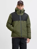 Jack & Jones Jcounion Light Padded Blocking Jacket Sn Erkek Mont thumbnail 1